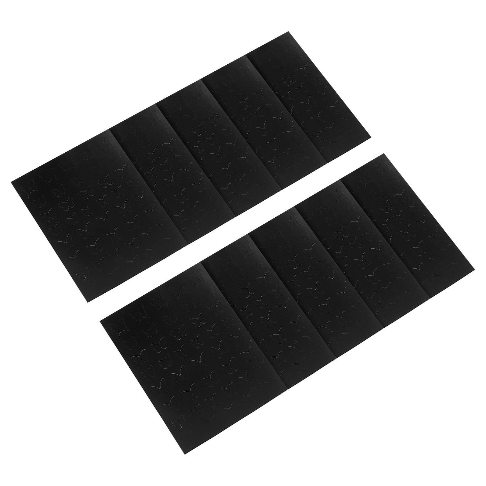 

10 листов наклейки-трафарета для печати на ногтях с рисунком бабочки, полые наклейки-шаблоны для нейл-арта, DIY украшение