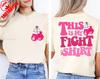 Breast Cancer Awareness Shirt This Is My Fight Tee Pink Ribbon Top New Summer Shortsleeved Roundneck Casual Tshirt Launched