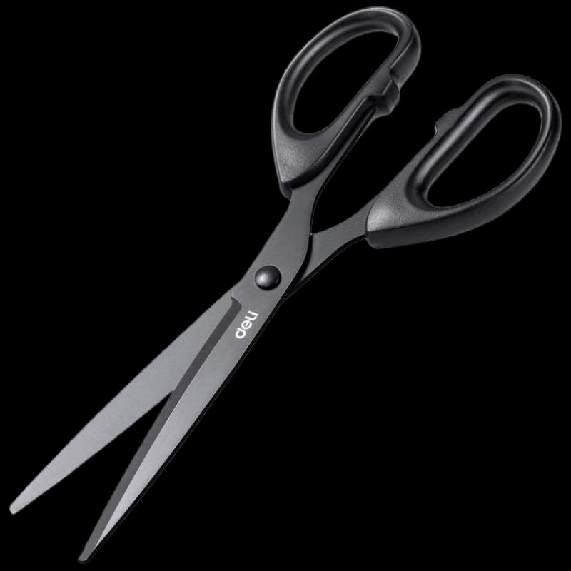 Deli Black Blade Office Scissors