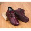 Womens With Cotton Fleece Shoes Flat And Antislip Grandmas Cotton Boots Short Boots