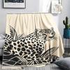 Cats and Leopards Print Flannel Blanket,High Quality Comfortable for All Seasons,Home Decor,Warmth and Comfort,Perfect for Christmas Gifts