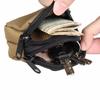 Men’s  Molle Pouch – Nylon Double Zipper Pocket, Lightweight Outdoor Coin Purse, Card Holder, Key Organizer, Belt Waist Bag for Camping, Hiking