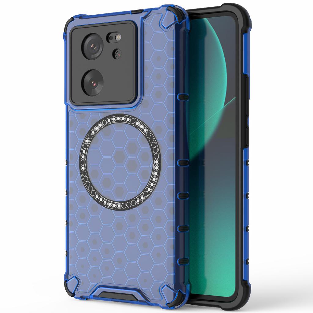 For Xiaomi Redmi K60 Ultra/13T/13T Pro Case Honeycomb TPU+PC Phone Cases Compatible with MagSafe