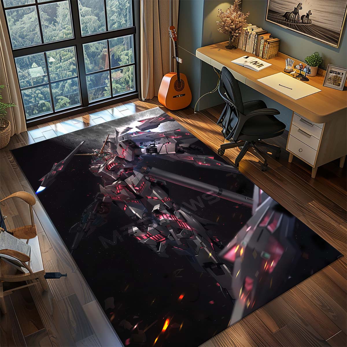 

Gundam Anime Mecha Robot Rug Carpet Large Area Rug Non Slip Washable Floor Mat Gamer Room Bedroom Home Decor 60x90cm