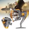 Portable 13 Shaft Metal Sea Fishing Rod Fishing Reel Fishing Accessory Silver Gray
