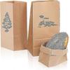 100 X Brown Paper Bags, Large Kraft Paper Bags With Bottom, Gift Bags For