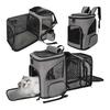 TORIBIO Cat Carrier, Cat Backpack, Dog Carrying Case, Pet Carrier, For Small Animals, Backpack with Lock, Prevents Jumping Out, Expandable, Going