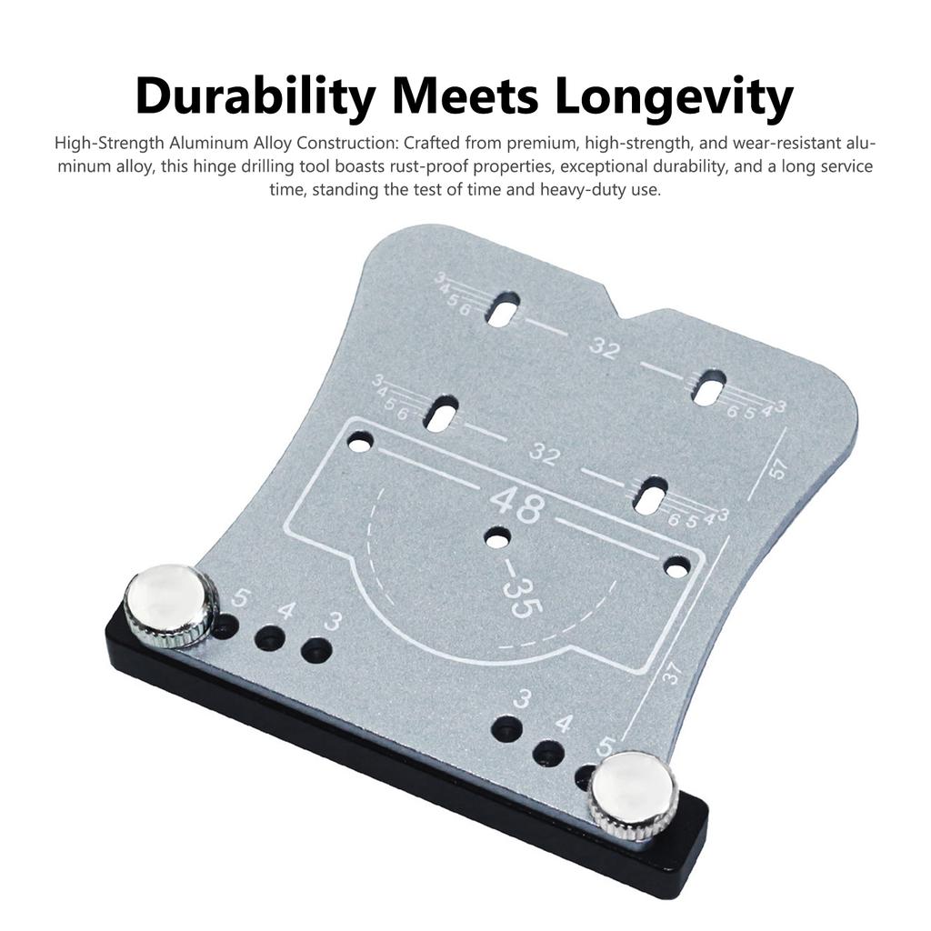 Holzbearbeitung Scharnieröffner 35mm Schranktürscharnier Öffnung Positionierungsplatte Scharnierpositionierung