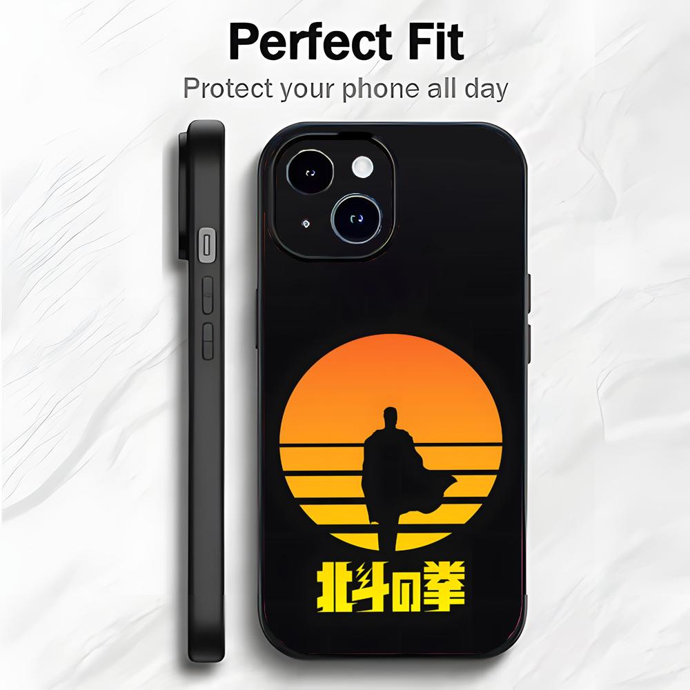 

Classic Japanese Anime H-Hokuto no Ken Phone Case Phone Case Soft Packaging Lightweight For iPhone17 16 15 14 13ProMax iphone12promax