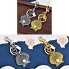 Vintage Shell Artificial Pearl Keychain With Metal Antique Finish For Bags And Car Keys