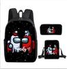 Amongus Space Werewolf School Bag 3PCS Game Merchandise Elementary And Middle School Students Backpack Pencil Bag Satchel