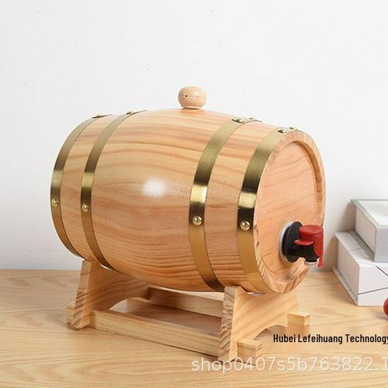 Weinfass aus Kiefernholz zur Lagerung von Baijiu, Rotwein und Bier - Heimdekoration