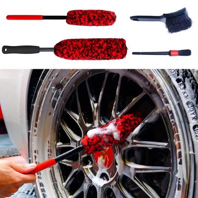 Escova Detalhe Roda Automotiva Flexível UNTIOR Wheel Woolies Ferramentas de Limpeza de Carro para Limpeza de Aro de Roda Pneu Escovas de Roda Automotiva