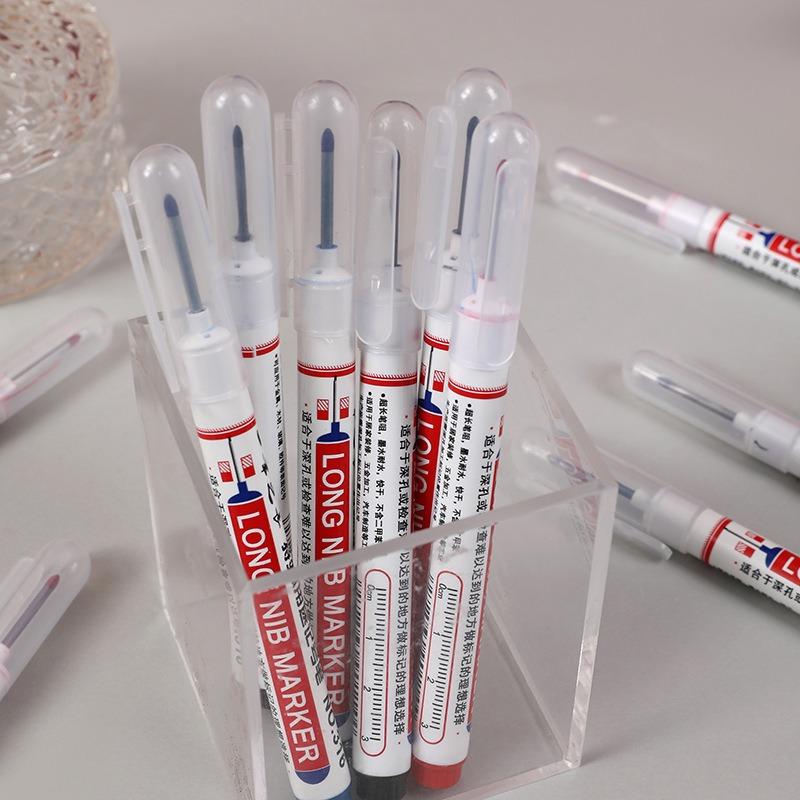 4-100 Stück 20mm Tiefloch Lange Spitze Kopf Marker Für Metall Perforierstift Wasserdicht Badezimmer Holzbearbeitung Dekoration Mehrzweck