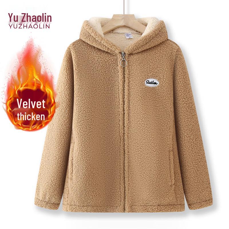YUZHAOLIN Women s Fleece Lined Hooded Winter Jacket 2XL