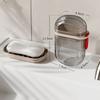 Soap Box Travel Portable Mini Soap Container Sealed Drainable Soap Box with Lid for Traveling