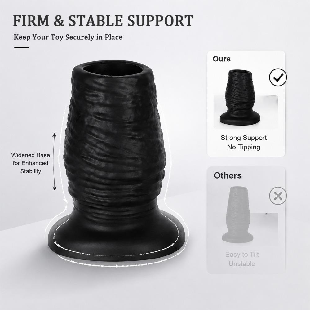 Oversized Hollow Anal Plug - Liquid Silicone Glove Shape Expander for Men Women, Backdoor Trainer Adult Sex Toy
