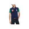 Polo Ralph Lauren Color Block Big Pony Logo Embroidered Short Sleeve Polo Shirt Men Polo Shirts Navy-Blue 710800516-001
