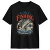 Fly Fishing Tshirt Summer Hip Hop T Shirts Man Pure Cotton Crewneck Oversized Clothing Shortsleeve Vintage Tshirt