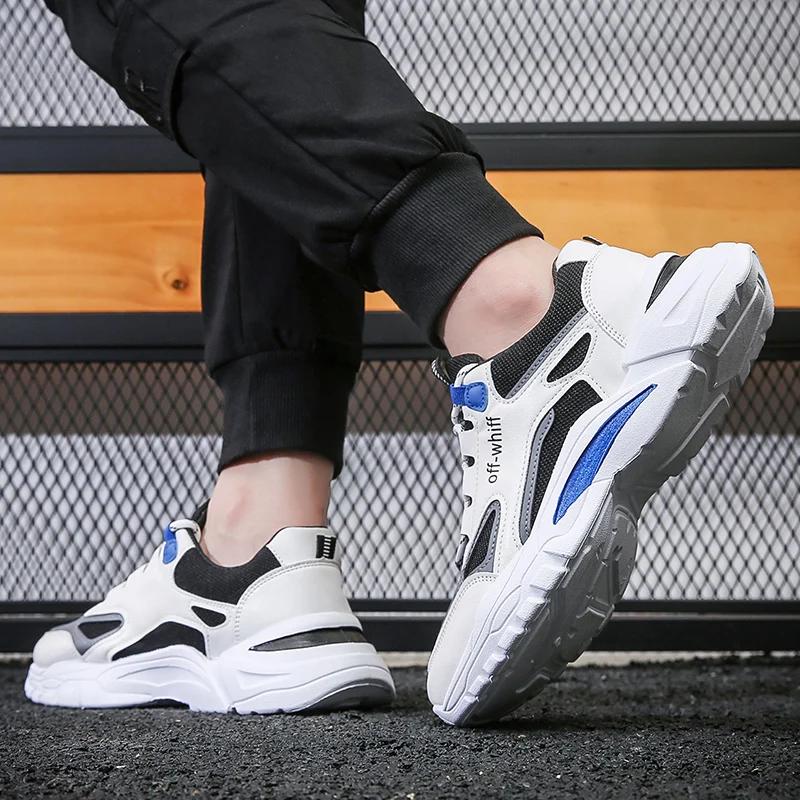 2024 Men Sneakers Fashion New Luxury Design Basketball Sports Shoes Thick Platform Comfortable Outdoor Soft-soled Male Dad Shoes