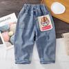 Kids Clothes Spring Boys Blue Jeans Casual Cartoon Trousers Children Jeans Soft Denim Pants