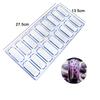 Chocolate Mold Plastic Lollipop Paper Stick Household Kitchen DIY Baking Tool Homemade Candies Rectangle Heart-shaped TMZ