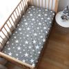 Baby Crib Fitted Sheet For Newborn Soft Cotton Bed Cot Mattress Cover With Rubber 130x70cm