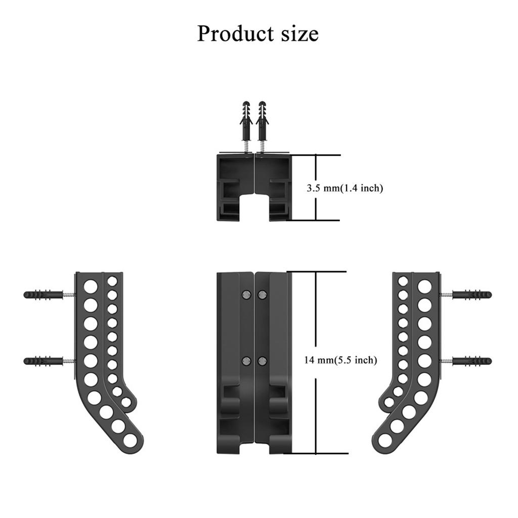 Wandmontierter Batteriehalter Vertikaler Organizer Koffer Praktischer Aufbewahrungsbehälter für &AA Kombinationsbatterien Halter