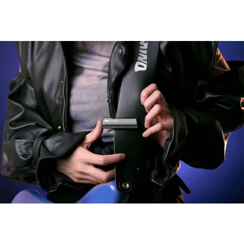 KORG Pitchstrap Guitar/Bass Tuner, Strap-Mounted, }0.1 Cent High Accuracy, USB Charging, Made in Japan, Black, PST-1 BK