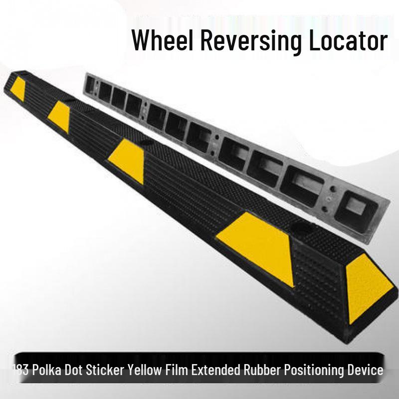 Rubber Wheel Stop: Large Car Reversing Anti-Collision Barrier & Locator