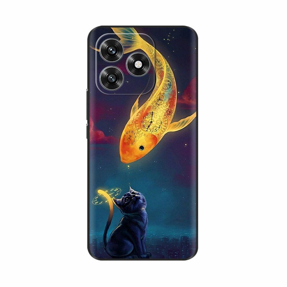 For Honor X5c Plus Case Luxury Painted Back Cover Soft Silicone Case For Honor X5c Plus X5 C Plus Proective Phone Cases Fundas