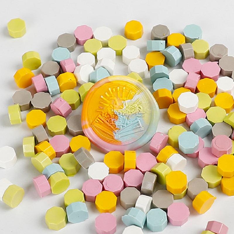 100 Pcs Wax Seal Beads Retro Vintage Wax Seal for Stamps Wax Print Beads Sealing Wedding Birthday Wax Lacquer for Seals HCL001