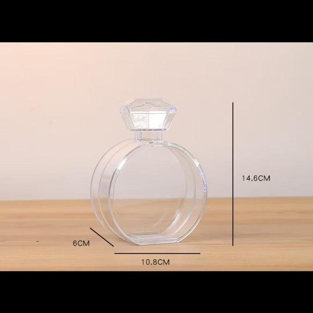 Clear Acrylic Christmas Ornament Ball - Transparent Hollow Decoration Ball