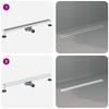 2 in 1 Shower Drain with 360 degrees  Siphon Silver 80 cm Stainless Steel 304