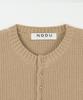 NODU Waffle Henley Neck Knit [Beige]