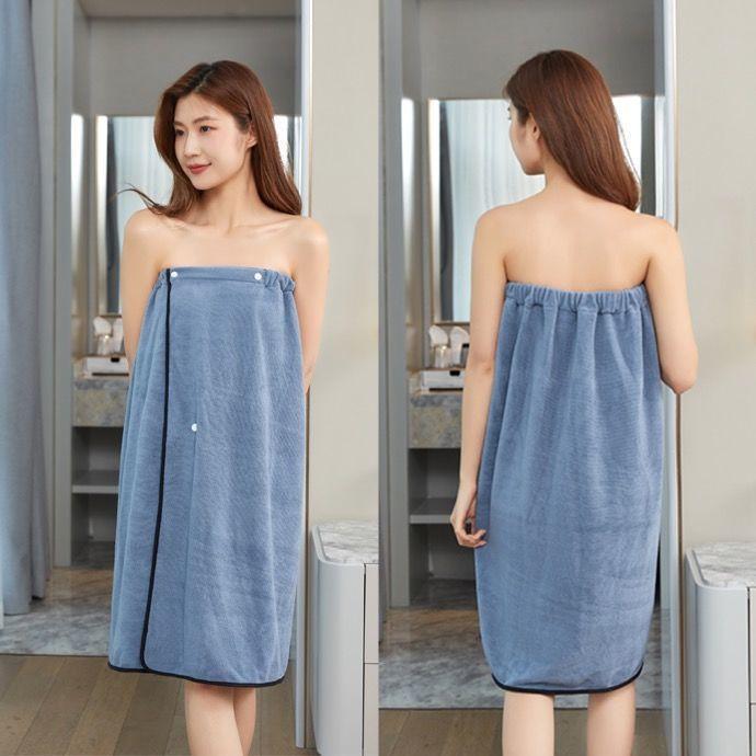 Bath towel couple style one pair of 2pcs men and women can wear or wrap bath skirt home absorbent no lint plus size bathrobe