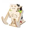 Wooden Walking Robot DIY Assemble Kit STEM Educational Learning Toy for Kids Family Game Night Creative Surprise Gift