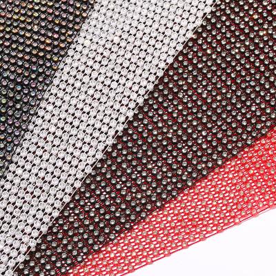 1 Yard Kristall Strass Stoff Elastisches Netz Netz Kristallbesatz Stoff Für DIY Kleidungsstück Kleider Schal Maskenmaterial