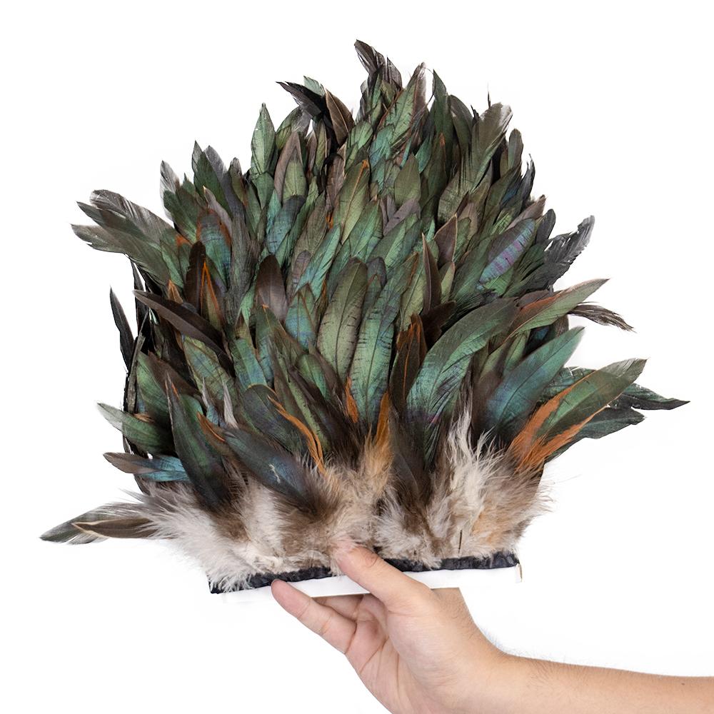 

1M 2M 5M 10Meter Natural Rooster Feathers trim fringe 15-20cm Ribbon plumes For Craft ribbon fringe for skirt Party clothing 1Meter