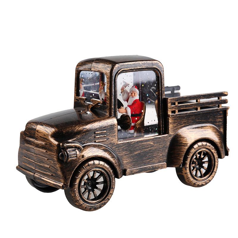 Christmas Decorations Old Man Small Wind Lantern Christmas Retro Car Night Light Gift Night Light