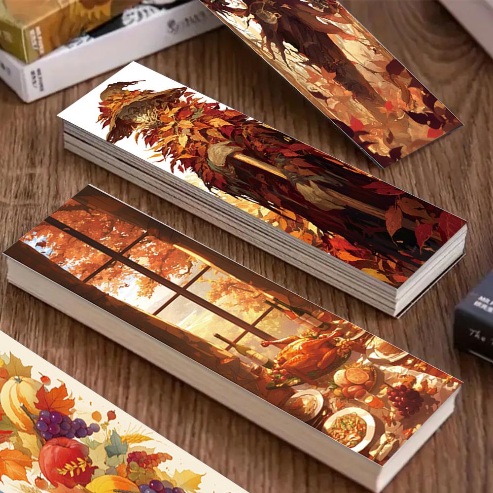 32pcs, Autumn Limited Edition Bookmarks, Back To School, Christmas, Halloween, Suitable for Teachers, Readers, Birthday Gifts.
