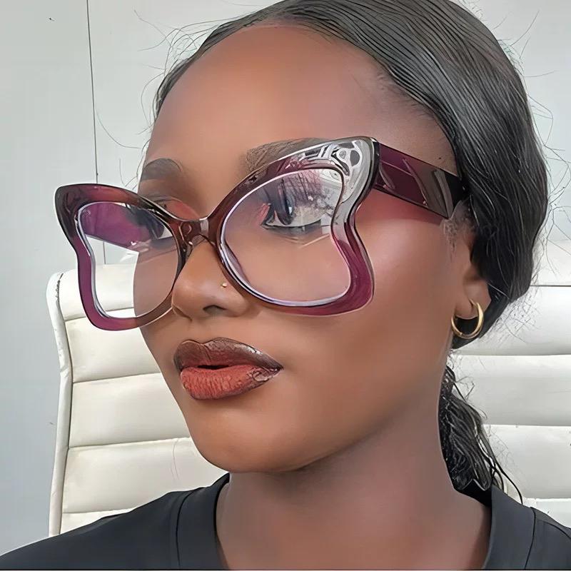 Oversized Butterfly Sunglasses Women For Female Fashion Luxury Brand Designer Vintage Punk Popular Big Frame Sun Glasses UV400