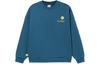 Li Ning Sports Fashion Collection Sweatshirts Men's Blue Crew Neck Moderate Regular AWDRF35-1
