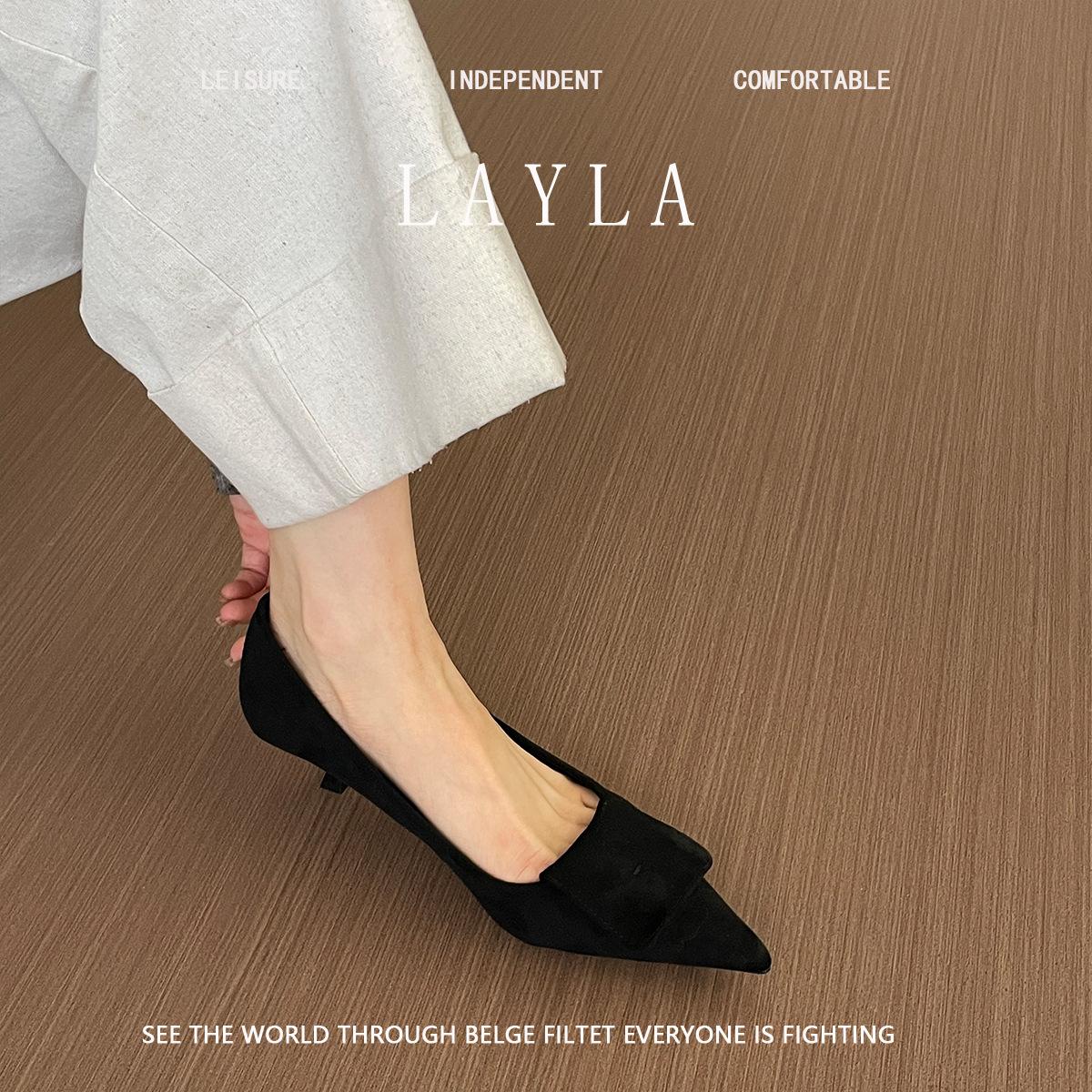 

Thin heel suede French pointed single shoes women s shoes spring 2025 new temperament versatile light mouth commuting evening shoes 40 коричневый