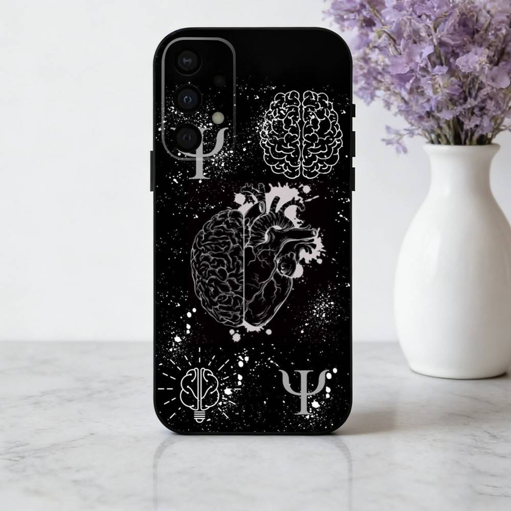 P-Psychologist Profession P-Psychology  Phone Case For Samsung Galaxy A73,A72,A71,A70,A53,A52,A51,Soft Silicone Black Cover