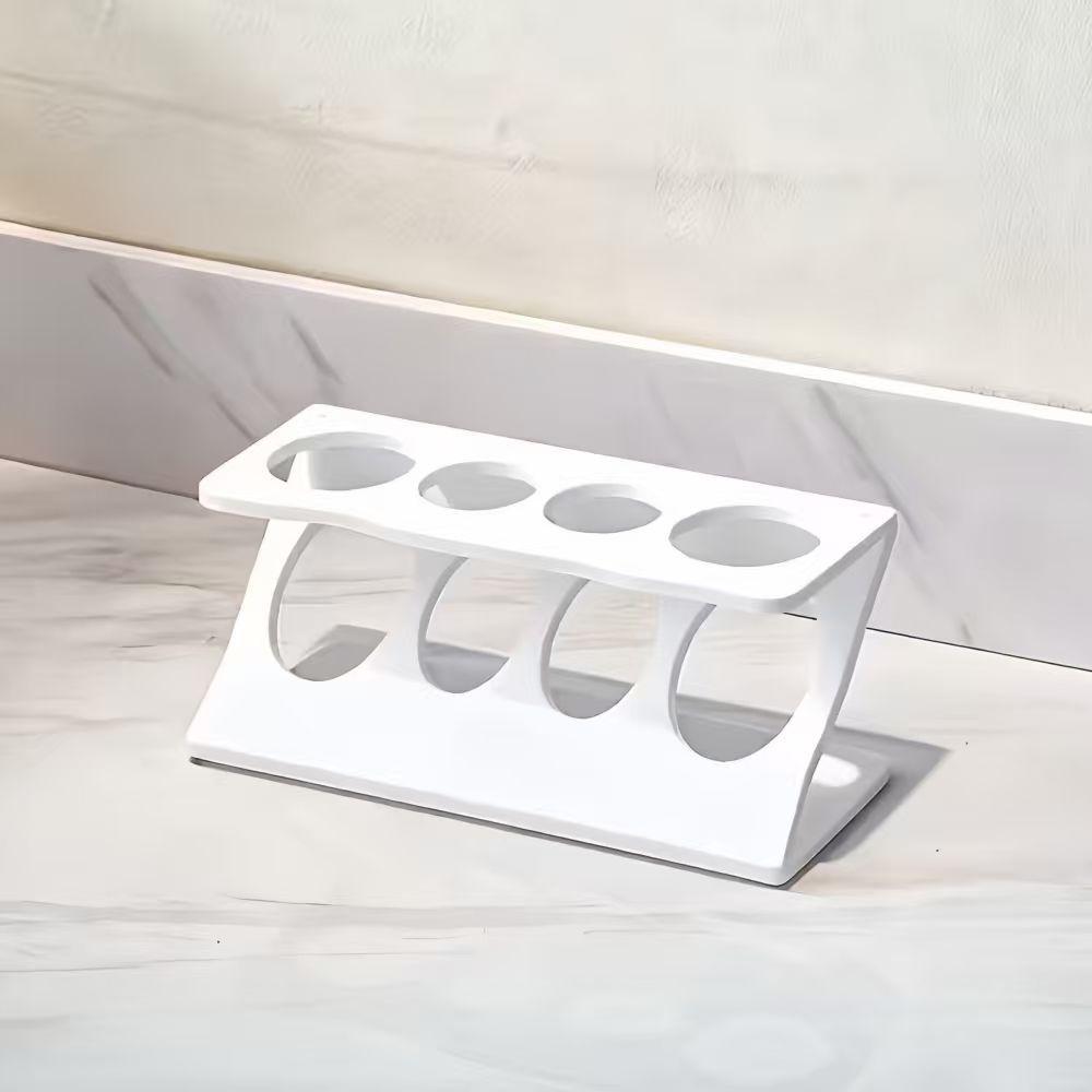 Multipurpose Toothbrush Holder Bathroom Tabletop Multifunctional Drain Rack Household Vanity Desktop Toothbrush Base Support