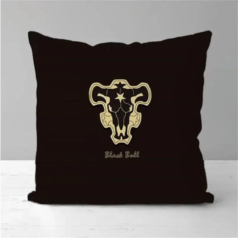 Anime Black Clover Cushion Cover Pillowcase Office Waist Cushion Case Decorative