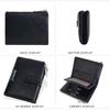 Baellerry Women Fashion Short Wallets Casual Tri-fold Coin Purse Double Zipper Card Holder Purses GZW