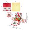 3D Gnome Greeting Card Pop-up Christmas Card with Lights and Music Paper Holiday Card for Home Holiday Party Decoration
