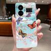 Case For OPPO Realme GT5 240W Flower Butterfly Protective Casing For Realme GT 5 240W Transparent Soft Silicone TPU Phone Cover